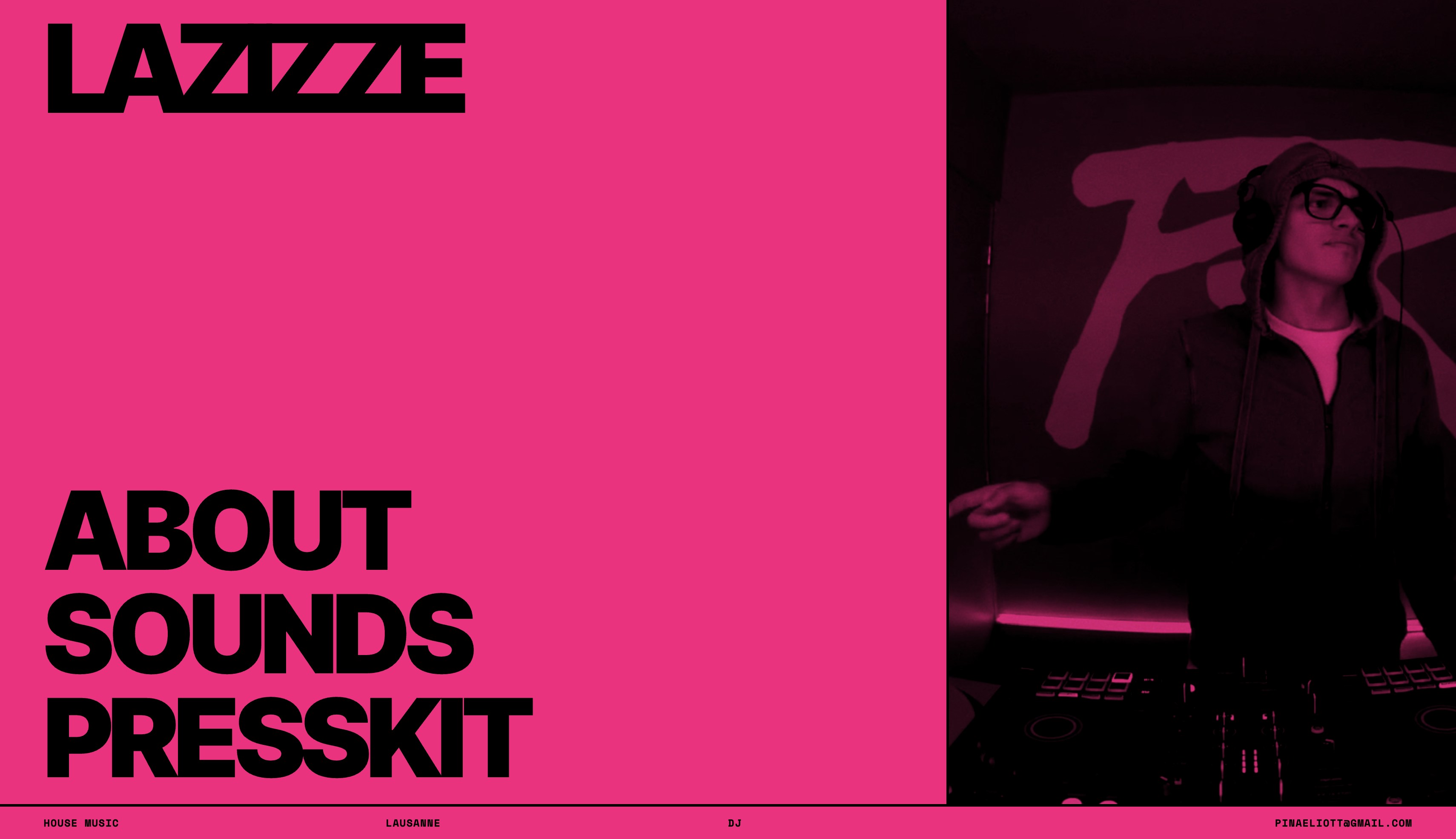 Capture du site LAZIZZE DJ, portfolio immersif conçu par WeAreBrothers Lausanne