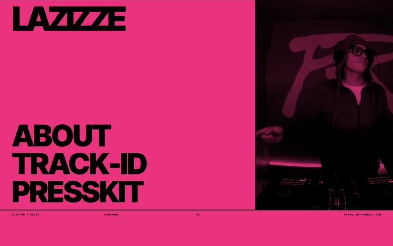 Page d'accueil du site LAZIZZE DJ